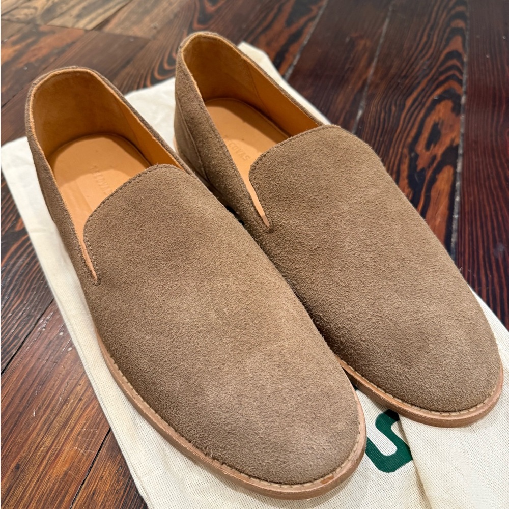 Men's Tecovas Monterrey Loafers Granite Suede - Picture 3 of 10